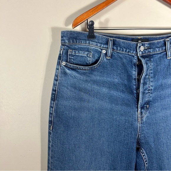 Banana Republic Women’s High Rise Straight Jeans Medium Wash Size 33 US 16 - Picture 3 of 11